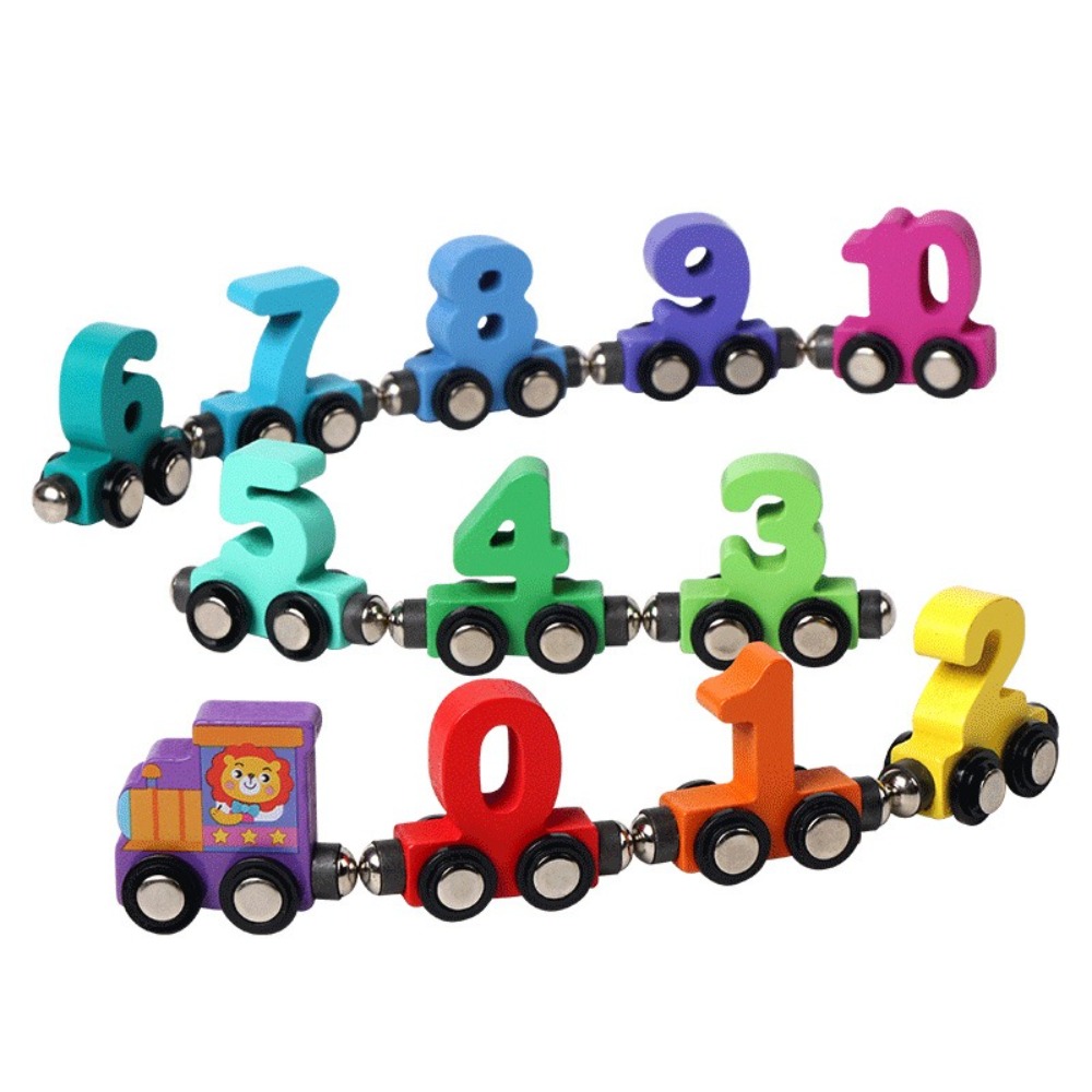 Toy Train Track Set - 1set 0-10 Number Digital Train Toys