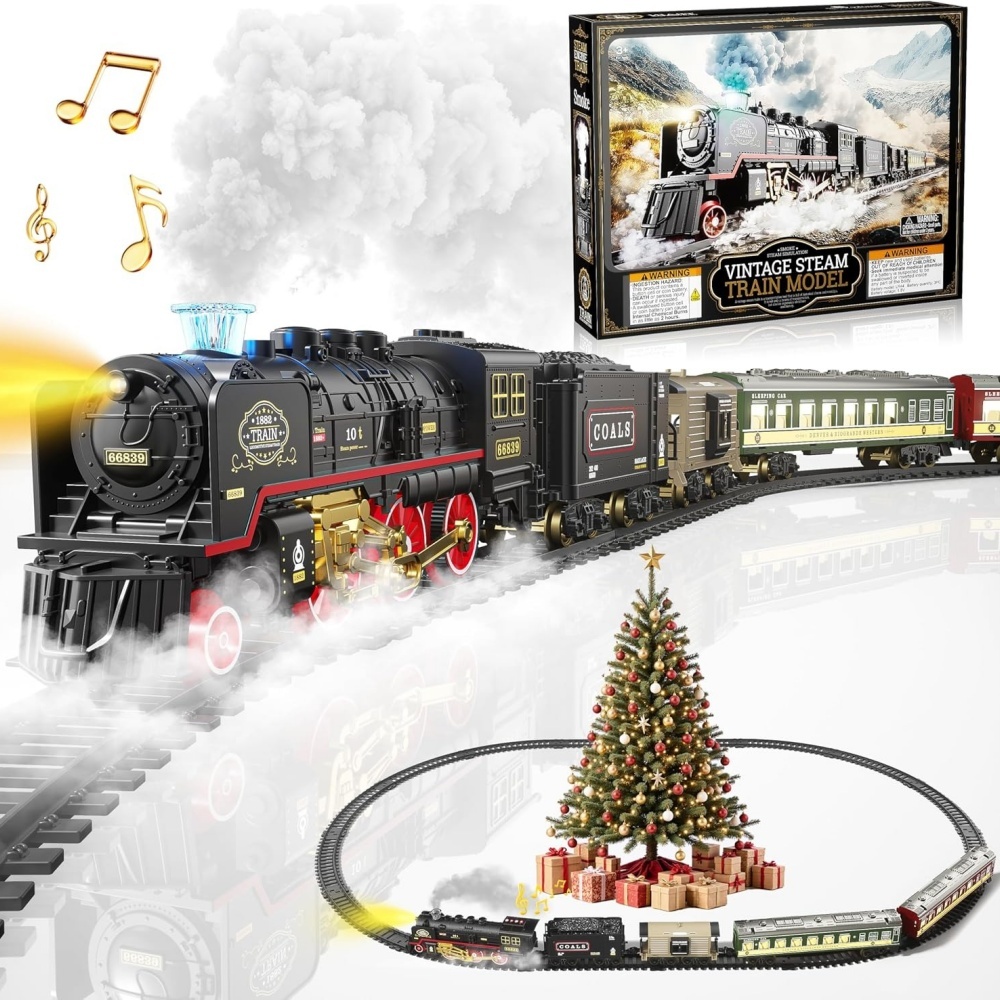 Electric Train Toy with Lights - Toy Train Track Set review and price