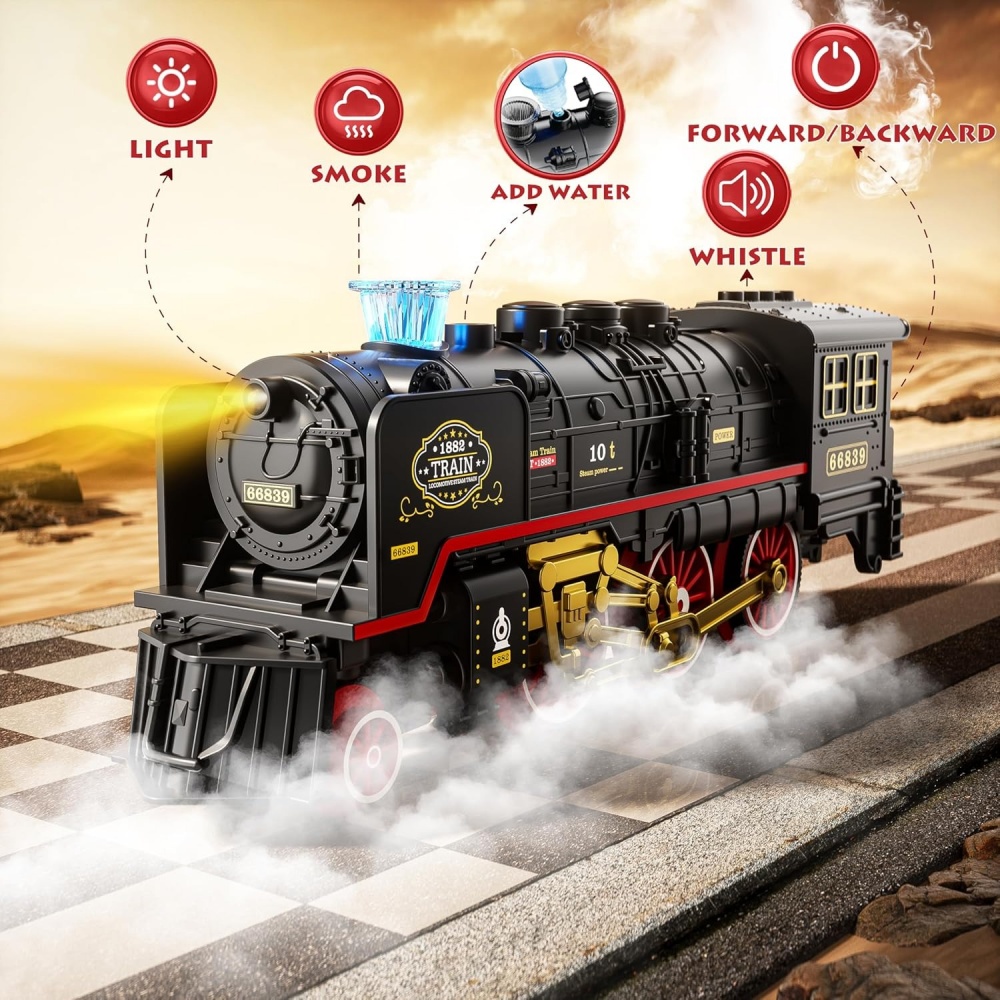 Electric Train Toy with Lights - Toy Train Track Set review and price