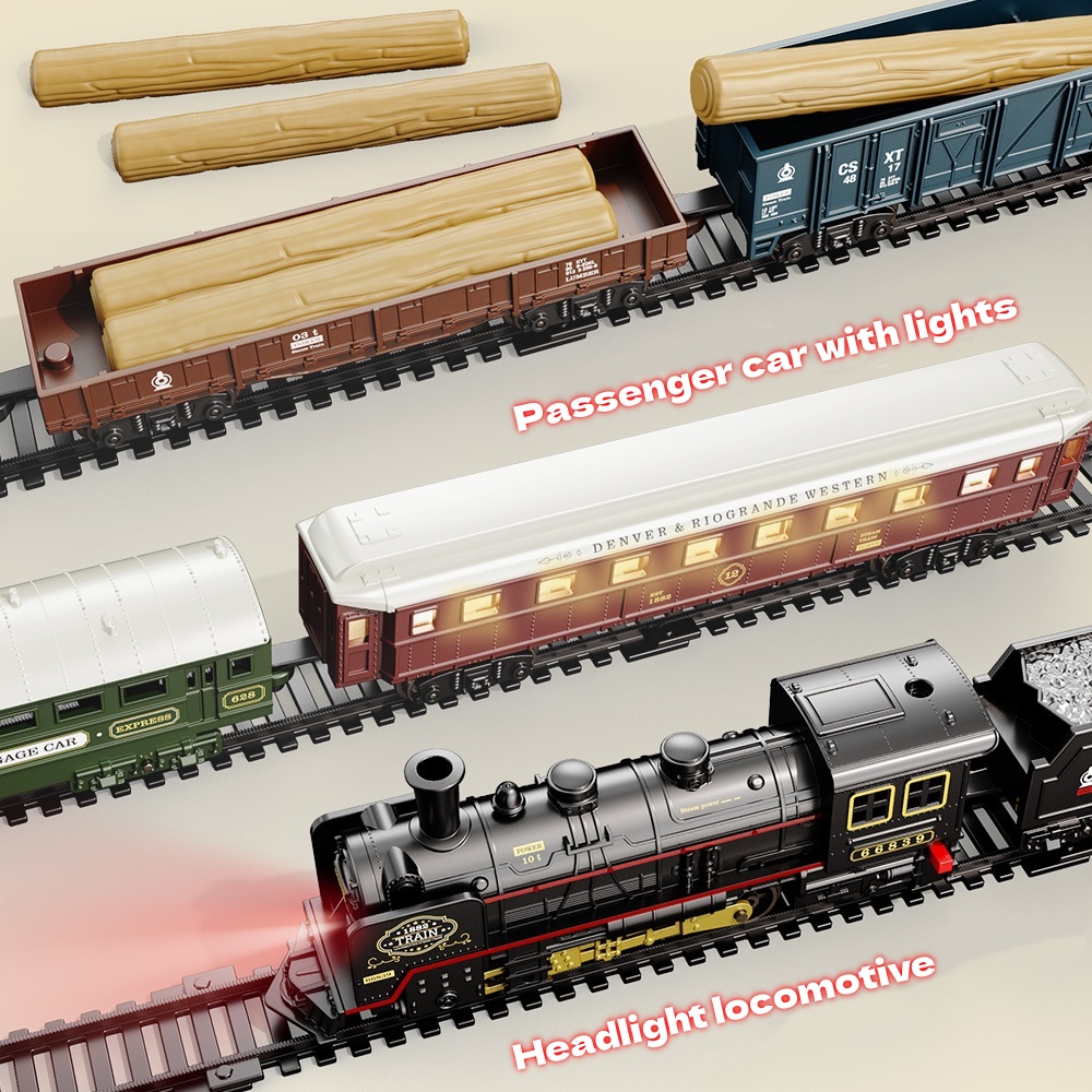 Electric Train Toy with Lights - Toy Train Track Set review and price