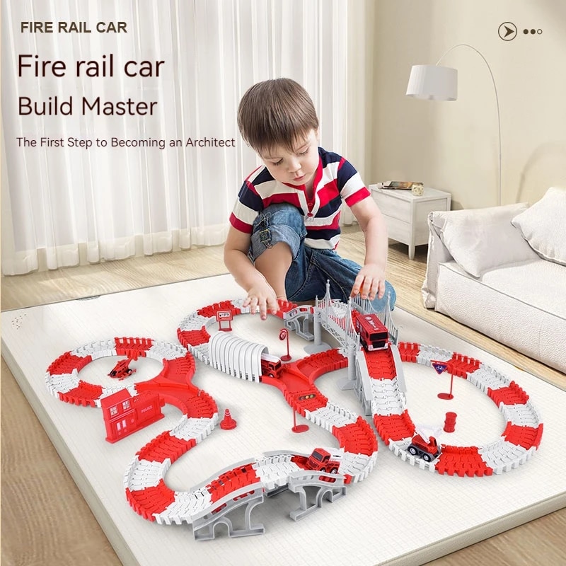 Fire Engine Track Assembling C - Toy Train Track Set review and price