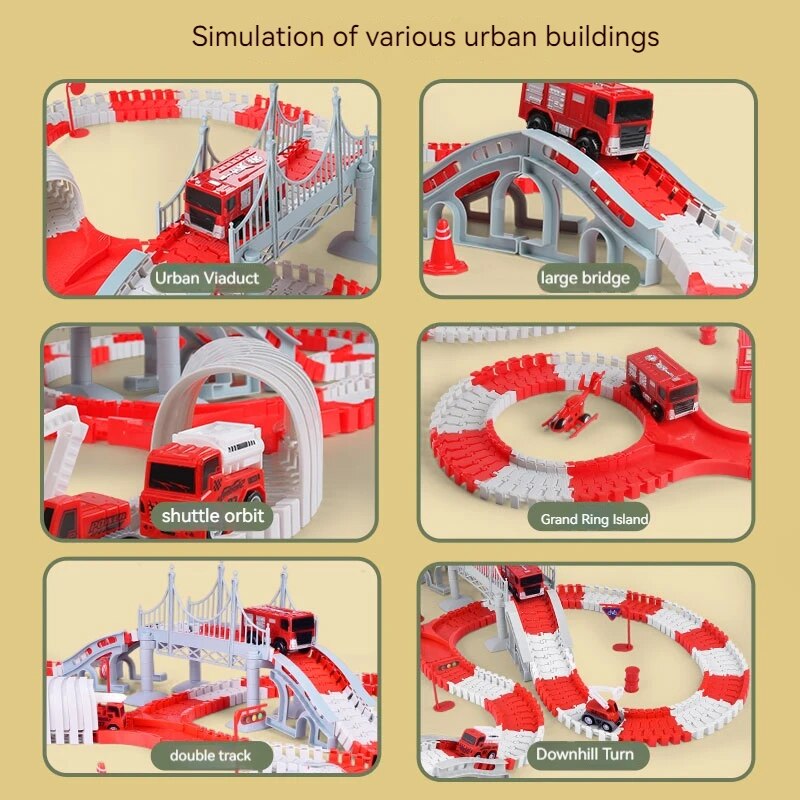 Fire Engine Track Assembling C - Toy Train Track Set review and price