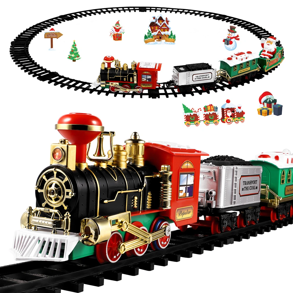 Christmas Train Set Festive Mi - Toy Train Track Set review and price
