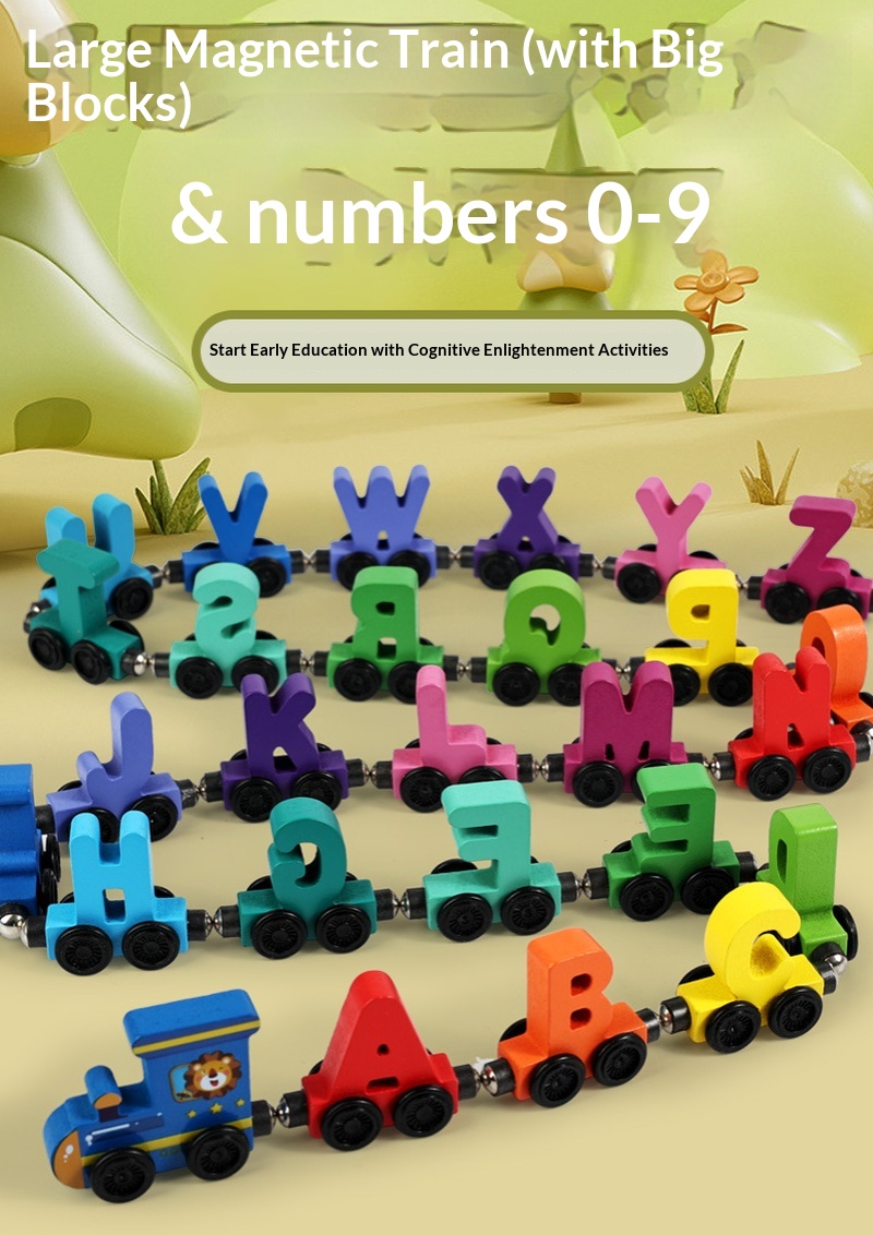 Children'S Wooden Magnetic Col - Toy Train Track Set review and price