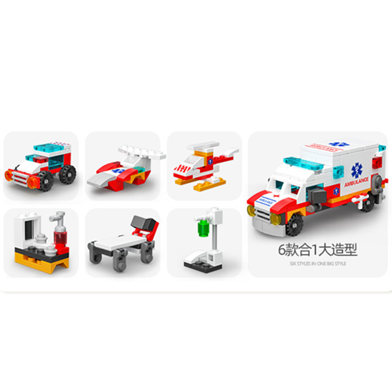 6in1 NEW Ambulance Escort Car  - Kids Toys Doctor Set review and price