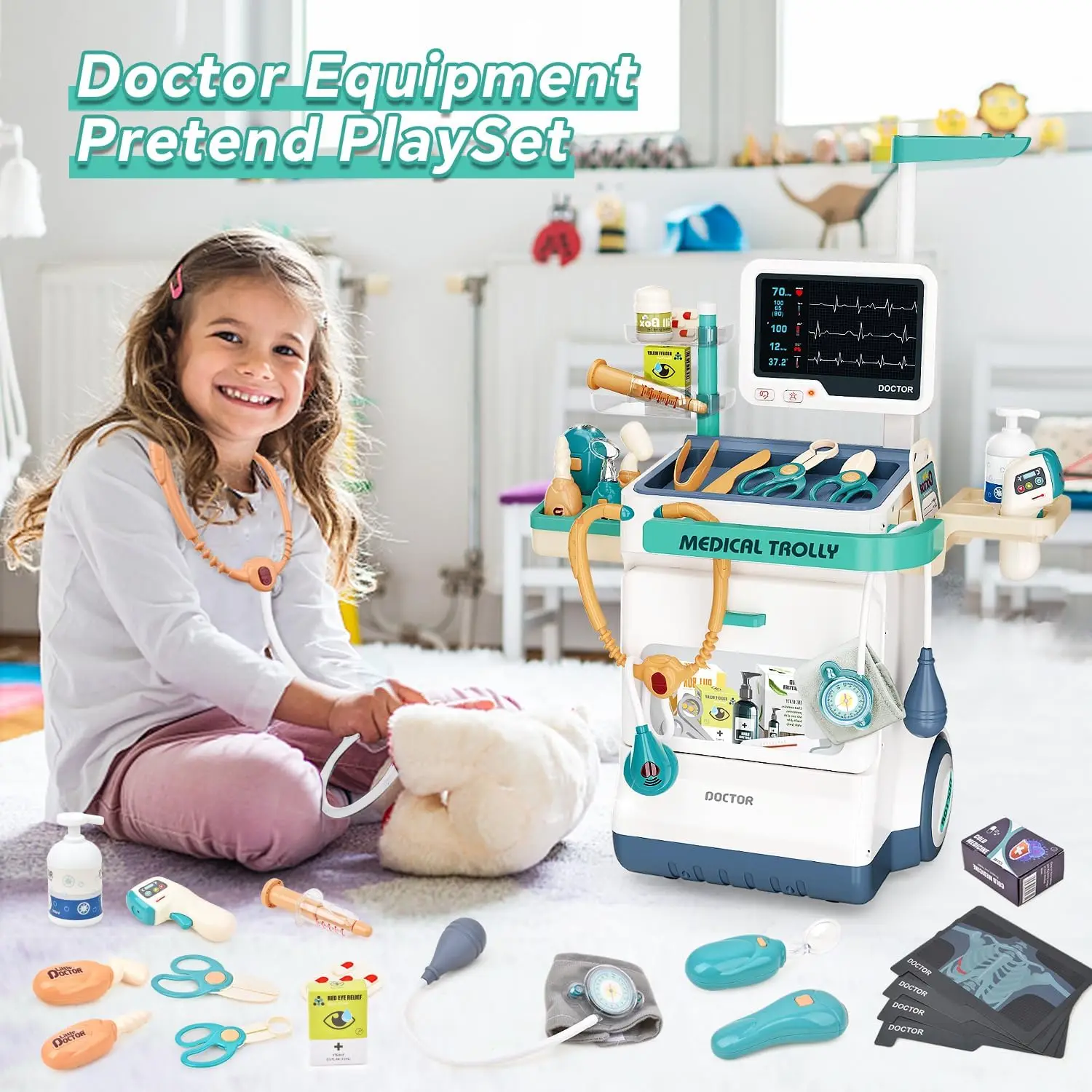 Pretend Play Doctor Tool Steth - Kids Toys Doctor Set review and price
